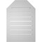 Ekena Millwork Octagonal Top Surface Mount PVC Gable Vent w/ 2"W x 2"P Brickmould Sill Frame, 18"W x 26"H GVPOT18X2603SF - alternate 4